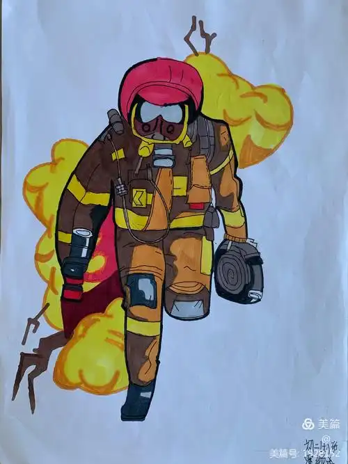 小榄镇第二中学消防安全绘画微展