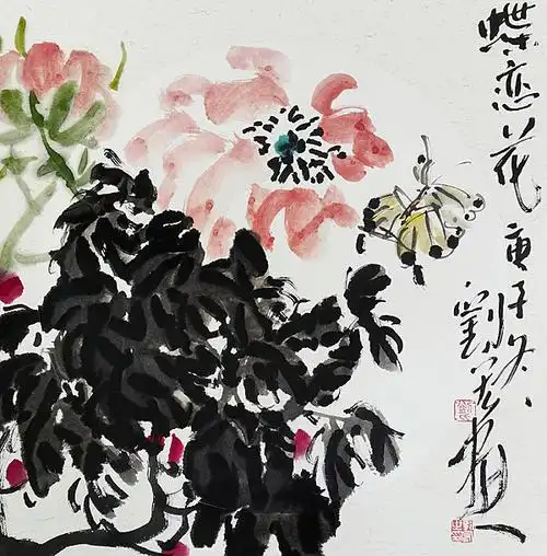 当代著名大写意花鸟画家刘宏作品欣赏