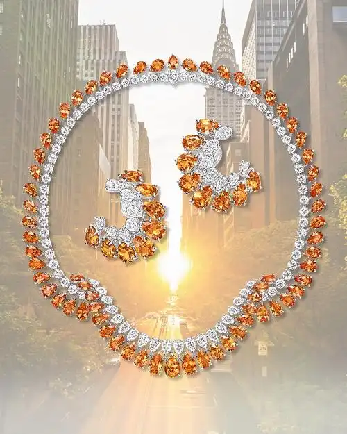 海瑞温斯顿harry winston 推出 manhattanhenge 高级珠宝套装:纽约