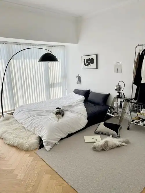 男生卧室欢迎来到我的黑白灰世界07