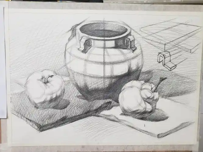 奇奇怪怪的助教日常1素描静物结构