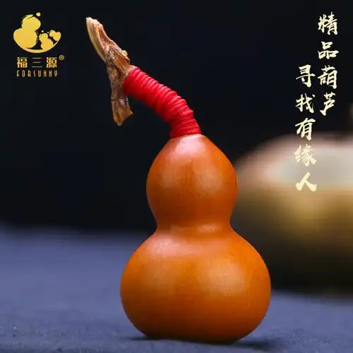 迷你天然精品小带龙头随身文玩葫芦手把件男手捻家居风水挂件摆件