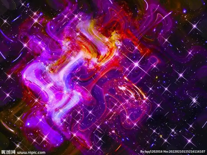 紫色星空图片