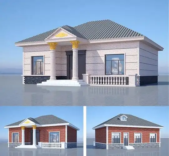 这款占地120平米的平房大家可以参考下