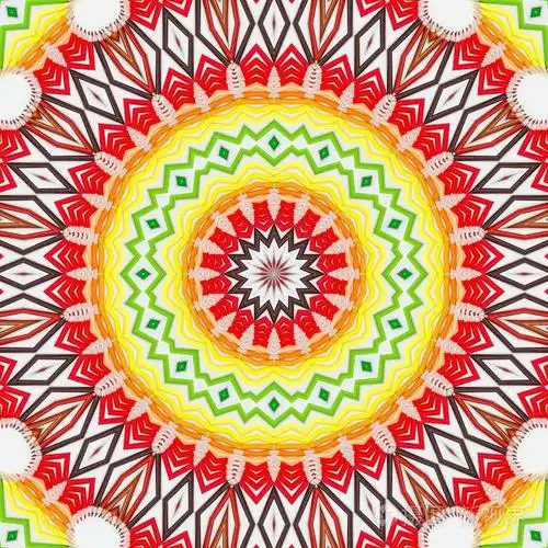 背景多色抽象万花筒彩色图案设计. 背景.