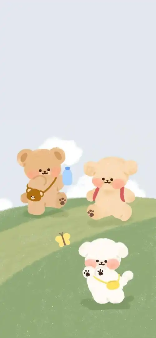 奶呼呼的小熊壁纸