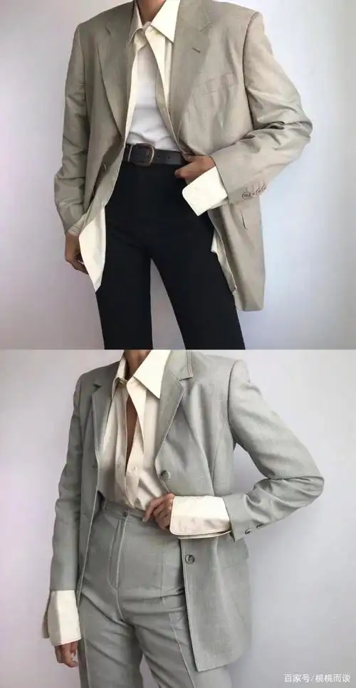 女生穿西装有多帅 简简单单就能搭配出又酷又chic的通勤西装look