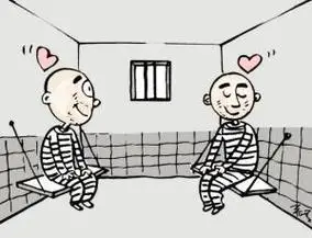 服刑改造简笔画铁窗关着犯人的简笔画监狱大门简笔画