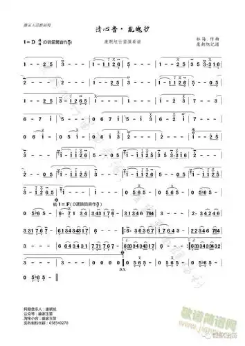 清心音·乱魄抄 林海 歌谱简谱网