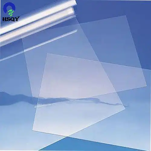 3mm plastic pvc clear foil for folding molding silver foil