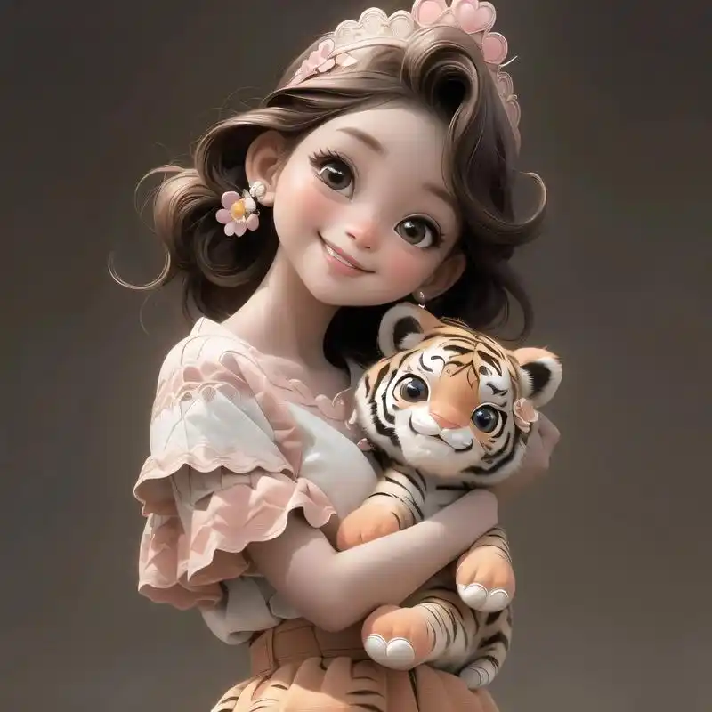 女生头像91迪士尼公主生肖虎系列头像 原创图片请勿转载～原图93