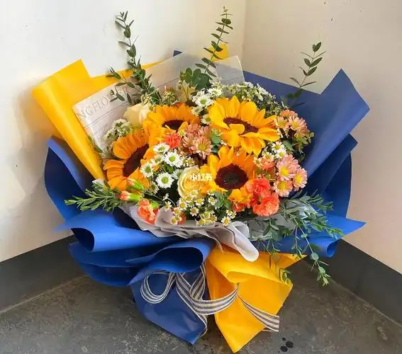 向日葵混搭花束