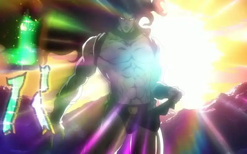 jojo名场面,卡兹背向太阳,沐浴在阳光中,全网最高清版本_哔哩哔哩