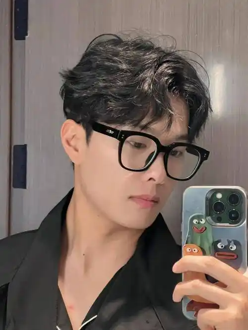 适合戴眼镜的男生发型