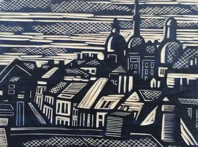 施邦鹤黑白木刻作品精选(二) 外埠篇 ·外国篇