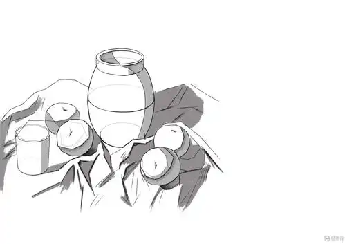 临摹组合静物组合—素描速写静物提高训练 举报