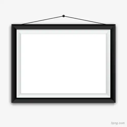 矢量黑色相框png素材透明免抠图片边框纹理