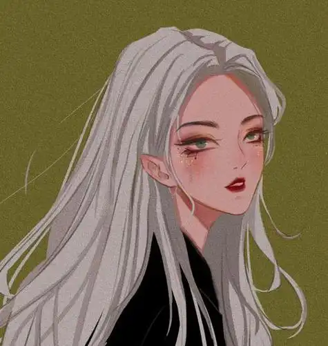 超酷头像女生霸气高冷动漫手绘