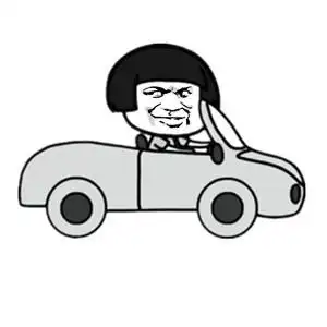 金馆长开车斜眼蘑菇头gif动图_动态图_表情包下载_soogif