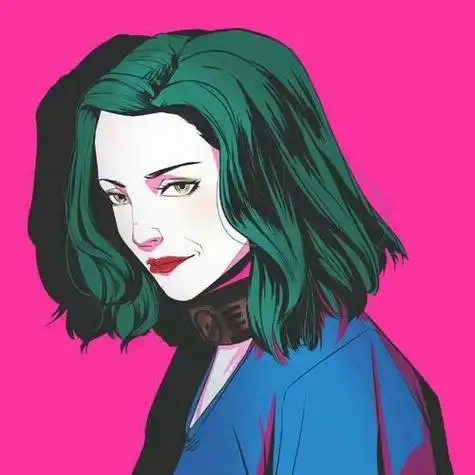 超酷欧美风动漫女生头像图片