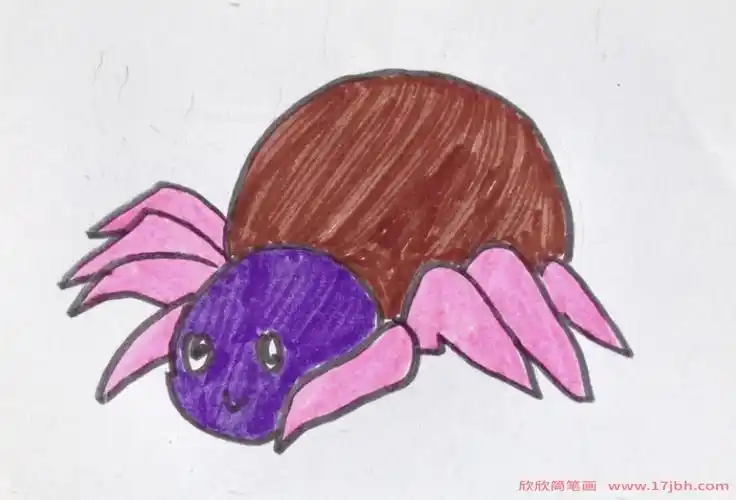 蜘蛛怎么画简笔画图片蜘蛛怎么画简单又漂亮