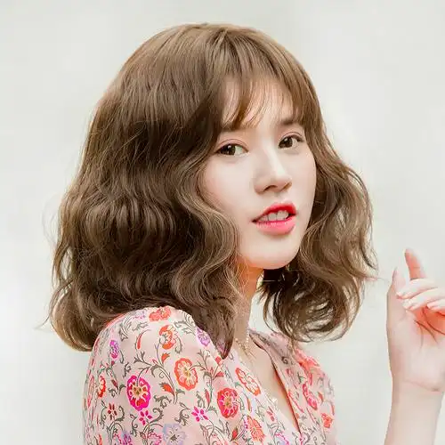 假发中长短卷发甜美时尚锁骨发女蓬松泡面羊毛卷整顶假发