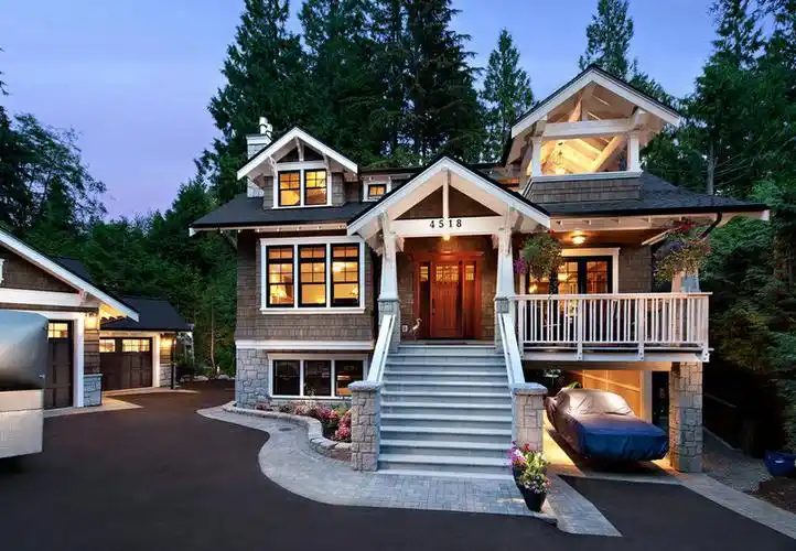 新农村欧式自建三层半别墅外观效果图