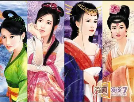 据说这才是真正的古代四大美女 并不是西施她们