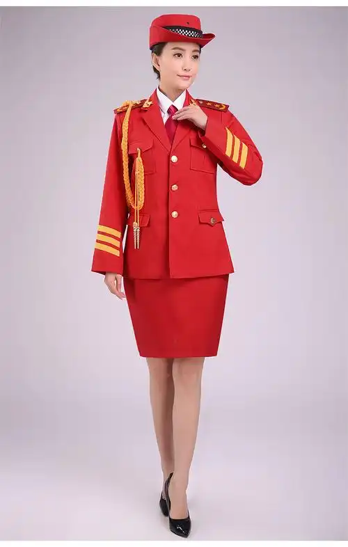 军装礼服国旗班仪仗队升旗手服装军鼓乐队制服套装演出服合唱服装