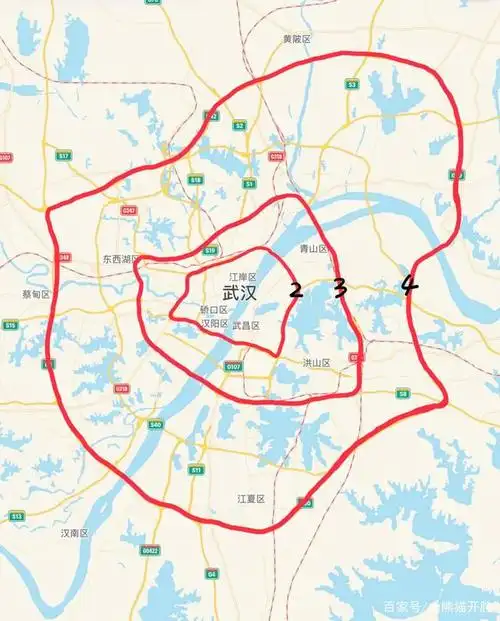 真环线的城市只有4个:北京,成都,武汉,特克斯