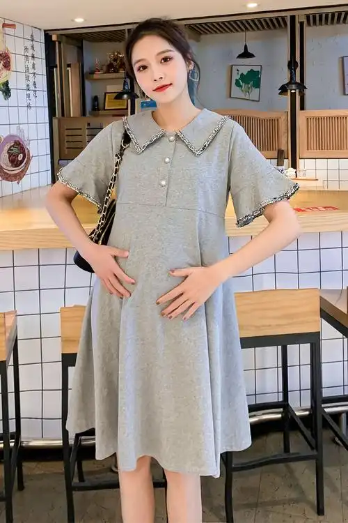 视频孕妇夏装连衣裙,女装孕妇装,时尚秀孕妇装服饰