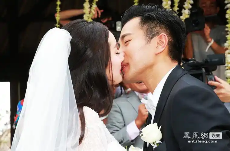 2014年1月8日,巴厘岛,杨幂刘恺威大婚现场.