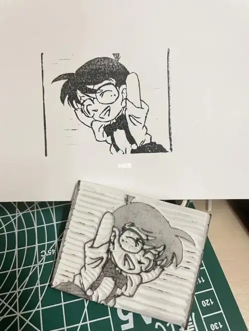 橡皮章今日份柯南有点过于可爱了