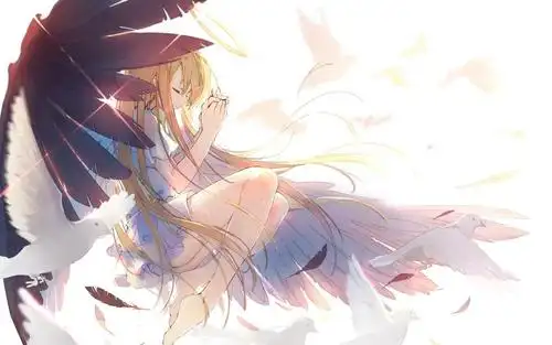 长着翅膀的性感动漫美少女