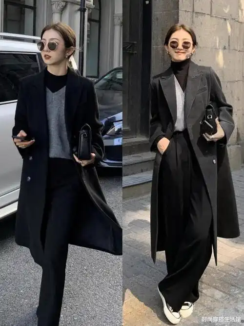 01思路一:黑色大衣的重要性作为永不过时的黑色大衣,想要穿出独一无二