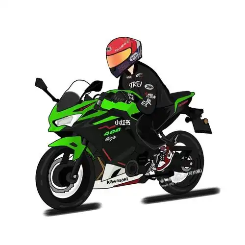 机车  #约稿  #川崎ninja400  #头像