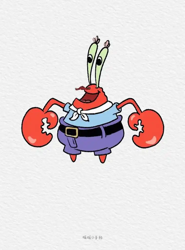 蟹老板.#简笔画 #一起学画画 #手绘过程 - 抖音