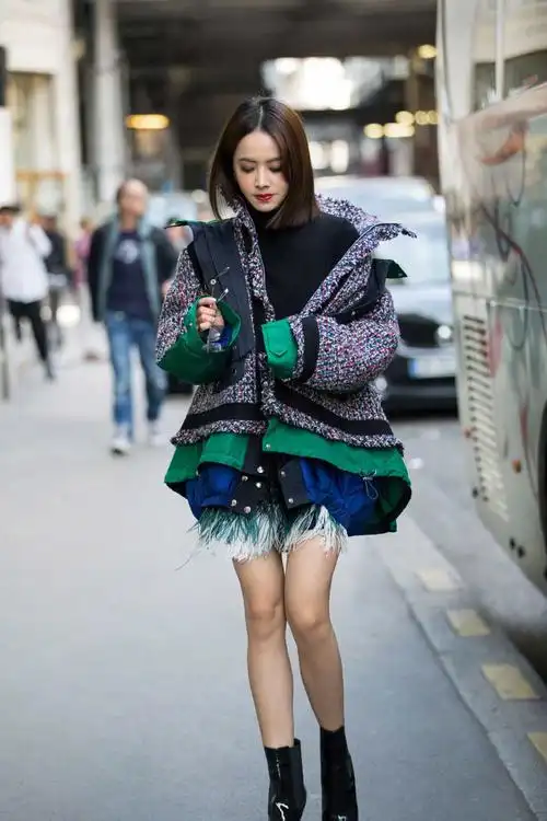 蔡依林时髦露腿性感街拍写真图片