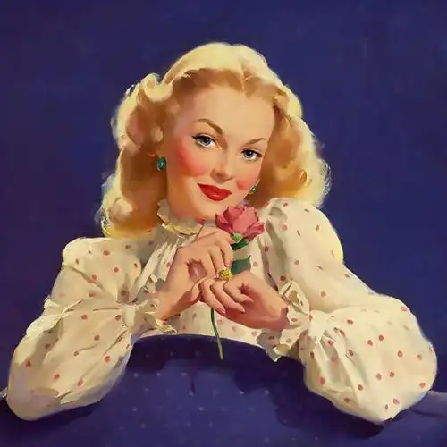 女生欧美复古头像图片