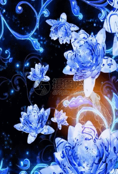 青花瓷蝴蝶飞舞h5动态背景素材