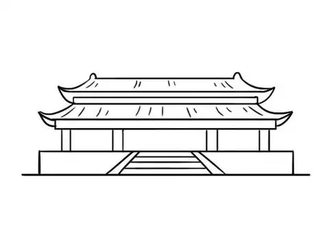 故宫简笔画故宫简笔画画法北京故宫简笔画图片素材故宫简笔画故宫简笔