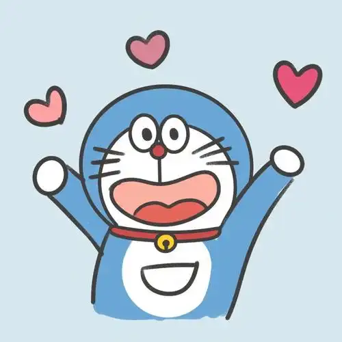 哆啦a梦  #哆啦a梦头像  #手绘头像  #情侣头像