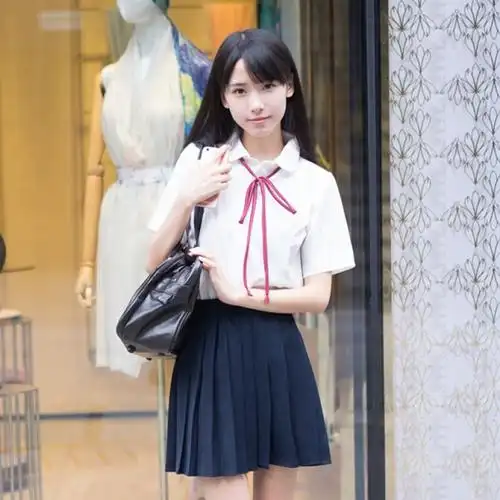 学院风水手服女日系校服班服长袖软妹jk制服百褶裙学生演出服套装lm