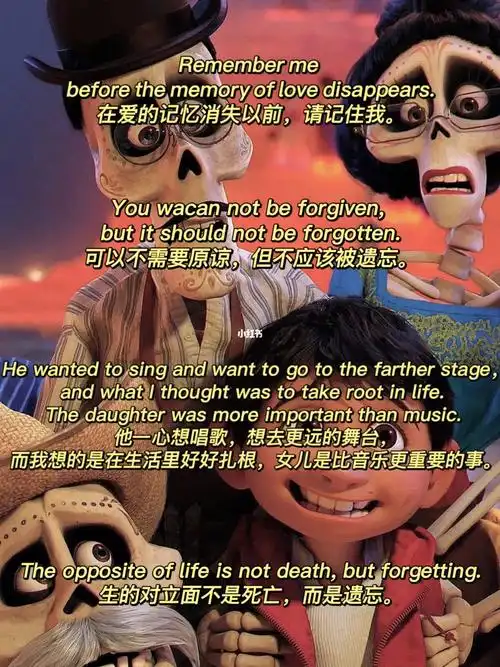 寻梦环游记抚慰人心的经典台词