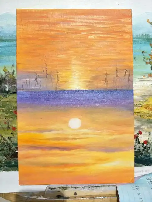 学生王钰莹作品【日出】