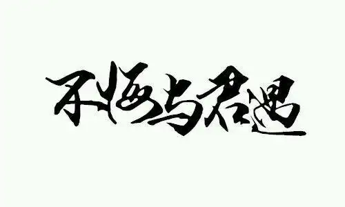 不悔与君遇字素橡皮章素材