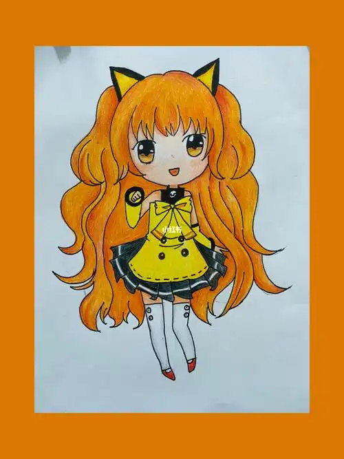 q版动漫彩铅绘画