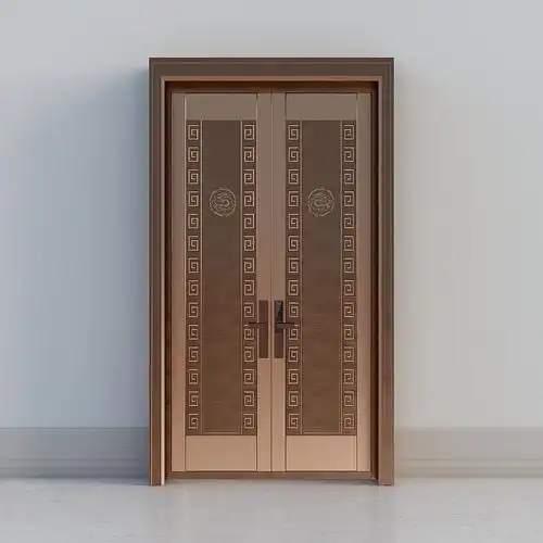 新中式铜门4403d模型下载_入户门/防盗门3d模型下载_免费3dmax模型库-