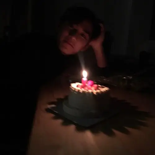 后来 默然跑来我这给我过生日了