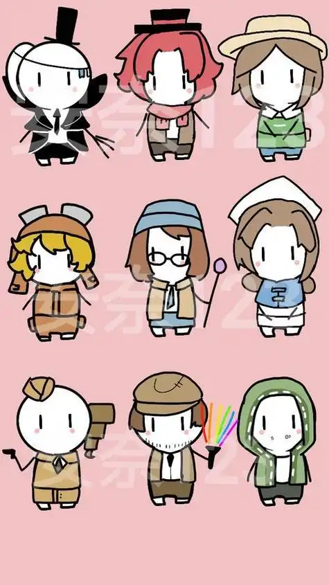 q版第五人格简笔画图片大全第五人格各种角色简笔画教程可爱的第五